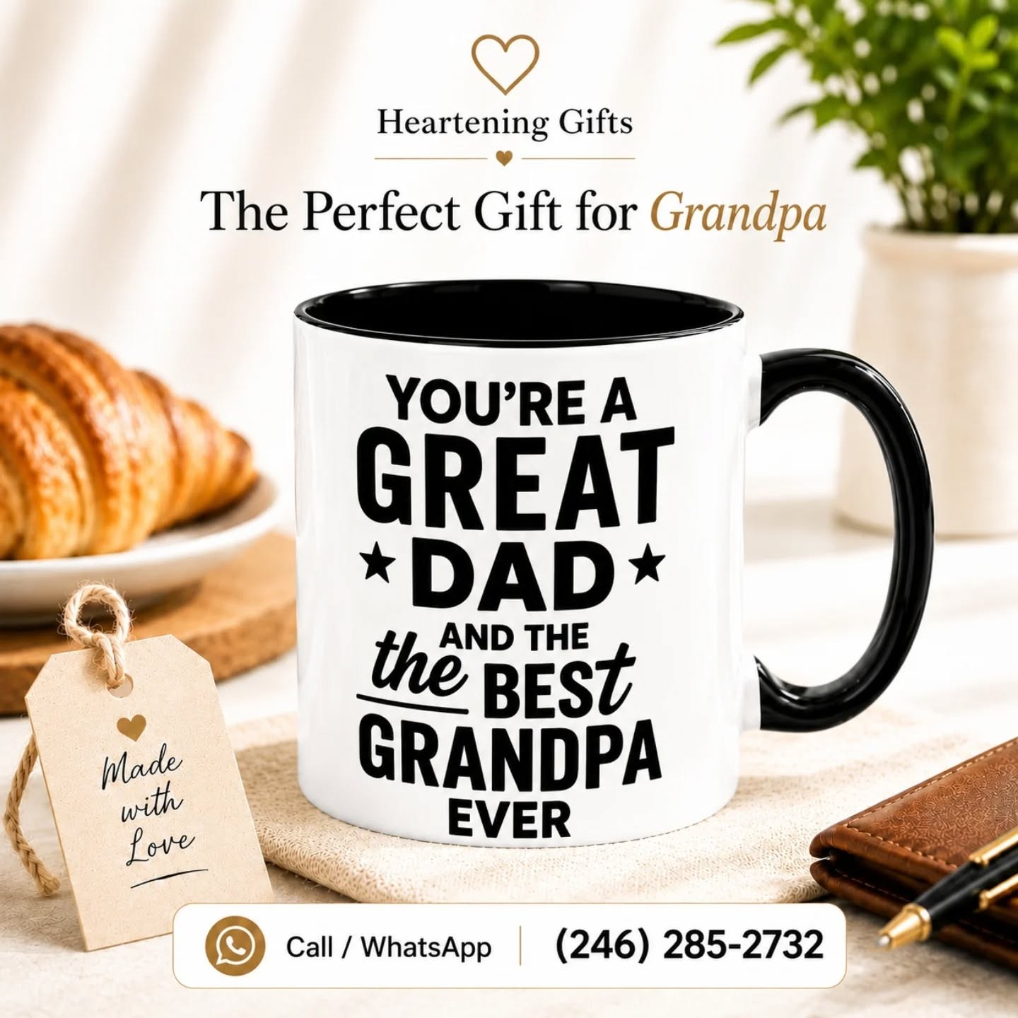 You're A Great Dad & The Best Grandpa Ever Ceramic Gift Mug (11oz) – view 1
